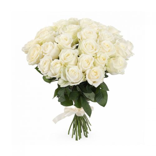 31 белая роза с доставкой по Аргуну